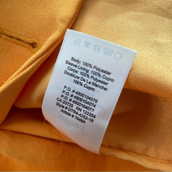 Wilfred Cherrelle Blazer Jacket Yellow Double Breasted Oversized Size Large - Picture 9 of 11